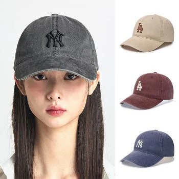 MLB | 【享贝家】ZY-（预售款-如断货会砍单）MLB 字母刺绣休闲棒球帽男女情侣3ACPVV14N,商家xiangbeiguoji,价格¥155