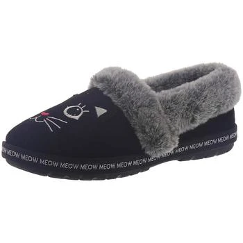SKECHERS | BOBS From Skechers Womens Meow Pajamas Faux Fur Slip On Casual Shoes 5.7折×额外9折, 额外九折