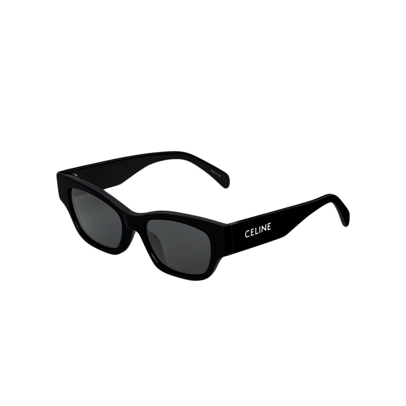 推荐CELINE/赛琳  MONOCHROMS 01系列 女士黑色镜片醋酸酯镜框猫眼形太阳眼镜墨镜4S197CPLB.38NO商品