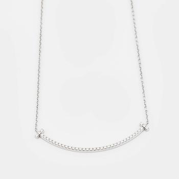 [二手商品] Tiffany & Co. | Tiffany & Co. Tiffany T Smile Diamond 18k White Gold Necklace商品图片,8.3折