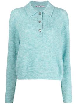推荐ACNE STUDIOS - Wool Blend Knitted Polo Shirt商品