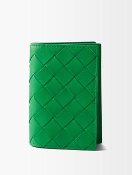 商品Bottega Veneta | Intrecciato leather bi-fold cardholder,商家MATCHES,价格¥3476图片