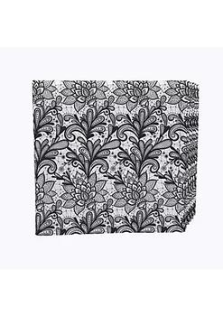 商品Fabric Textile Products, Inc. | Napkin Set, 100% Polyester, Set of 4, 18x18", Lace Doodles Black & White,商家Belk,价格¥225图片
