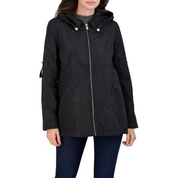 推荐Via Spiga Women's Water Repellent Cinched Waist Rain Jacket with Attached Hood商品