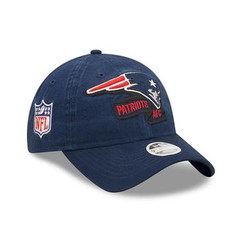 推荐Women's Navy New England Patriots 2022 Sideline Adjustable 9TWENTY Hat商品