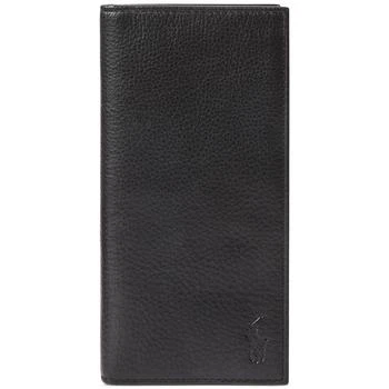 Ralph Lauren | Men's Pebbled Leather Narrow Wallet 独家减免邮费