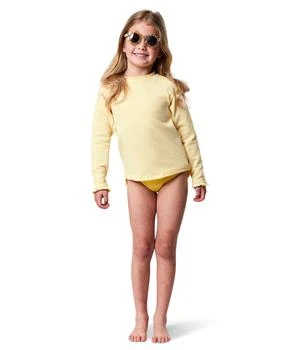 Snapper Rock | Marigold Stripe Long Sleeve Rashguard Top (Toddler/Little Kids/Big Kids),商家Zappos,价格¥343