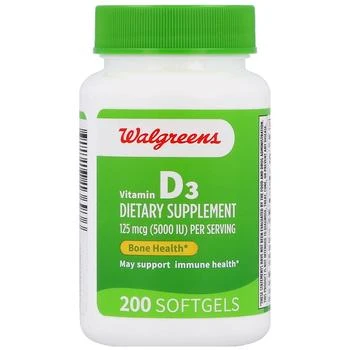 Walgreens | Vitamin D3 125 mcg (5000 IU) Softgels,商家Walgreens,价格¥161
