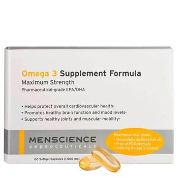 商品Menscience | Menscience Omega 3 Supplements 60 caps,商家LookFantastic US,价格¥191图片