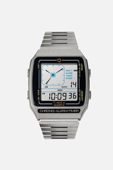 推荐Q Timex Reissue Digital LCA 32.5mm Stainless Steel Bracelet Watch商品
