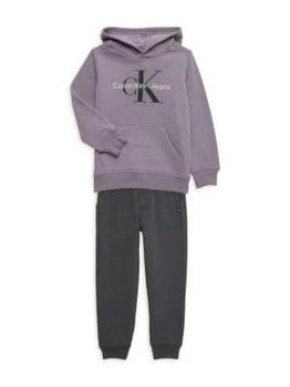 Calvin Klein | Boy's 2-Piece Logo Hoodie & Joggers Set 5.4折