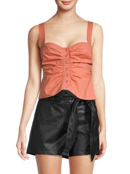 A.L.C., A.L.C. | ​Lilah Ruched Button Top商品图片 4.3折