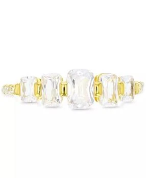 Macy's | Cubic Zirconia Graduated Statement Ring in 14k Gold-Plated Sterling Silver,商家Macy's,价格¥340