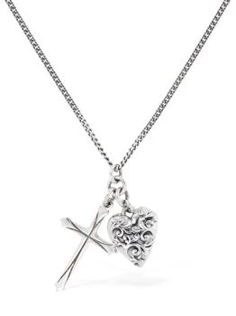 Emanuele Bicocchi | Cross & Arabesque Heart Charm Necklace 额外6.5折, 额外六五折