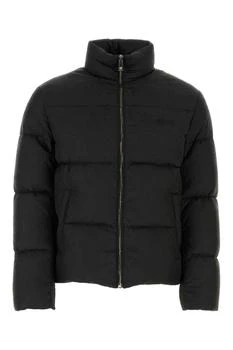 推荐Versace Barocco Silhouette Zip-Up Puffer Jacket商品