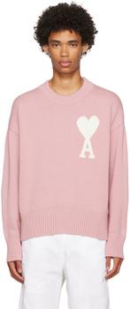 AMI | Pink Ami De Cœur Sweater商品图片,