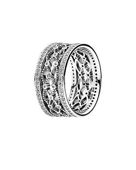 商品Pandora Silver CZ Lacework Ring,商家Premium Outlets,价格¥314图片