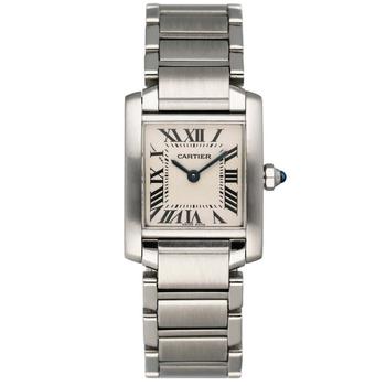 [二手商品] Cartier | Pre-owned Cartier Tank Francaise Beige Dial Ladies Watch 2384商品图片,