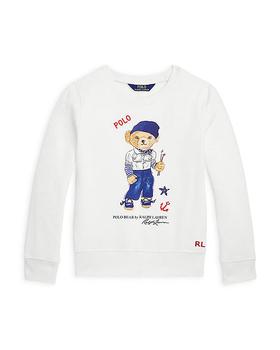 商品Girls' Polo Bear Fleece Sweatshirt - Little Kid, Big Kid图片