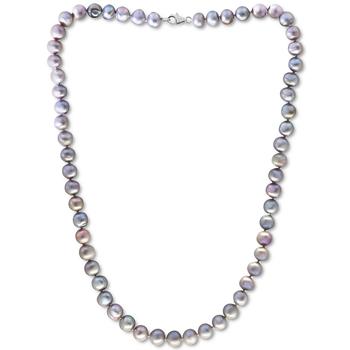 商品Effy | EFFY® White Cultured Freshwater Pearl (7 mm) 18" Statement Necklace (Also in Gray, Pink, & Multicolor Cultured Freshwater Pearl),商家Macy's,价格¥507图片