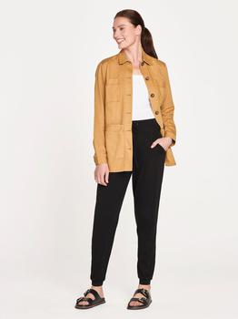 essentials棉服, Thought Clothing | The Essential Organic Cotton Utility Jacket - Straw Yellow商品图片 满$250减$20, 满减