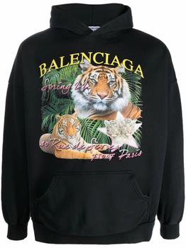 巴黎世家卫衣怎么样, Balenciaga | Balenciaga Women's Black Cotton Sweatshirt商品图片 