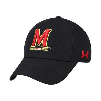 Under Armour | Men's Black Maryland Terrapins Classic Structured Adjustable Hat商品图片,