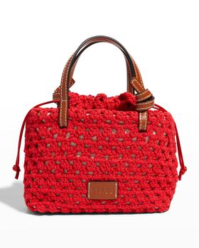 推荐Ria Crochet Top-Handle Bag商品