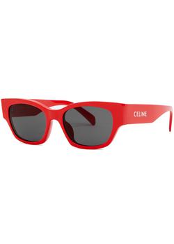 推荐Red rectangle-frame sunglasses商品