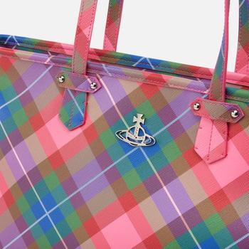 Vivienne Westwood★25SS★Doll XL Frame Pulse Tote Bag Tartan Doll XL tartan tote bag in multicoloured - Vivienne Westwood