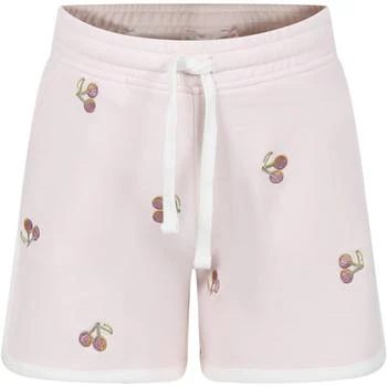 Bonpoint | Pink Shorts For Girl With Cherries 9.3折, 独家减免邮费