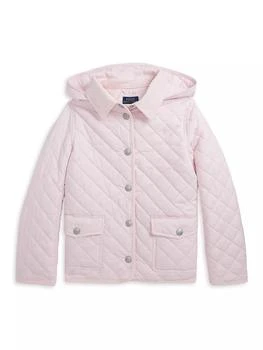 Ralph Lauren | Little Girl's & Girl's Quilted Hooded Jacket,商家Saks Fifth Avenue,价格¥1017