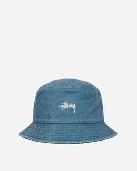 stussy渔夫帽, STUSSY | Washed Stock Bucket Hat Blue商品图片 额外8.6折, 额外八六折