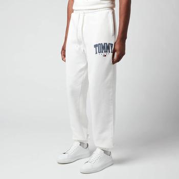 推荐Tommy Jeans Men's Collegiate Relaxed Fit Sweatpants - Ivory Silk商品