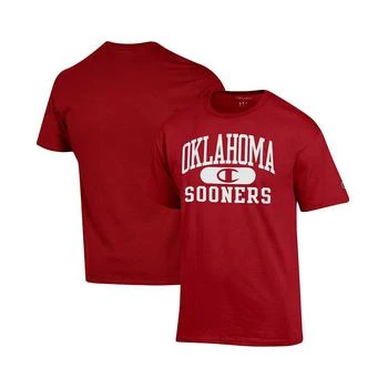 CHAMPION | Men's Crimson Oklahoma Sooners Arch Pill T-shirt 