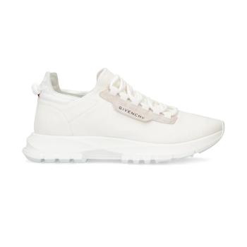 纪梵希鞋板鞋, Givenchy | GIVENCHY 女士白色皮革系带运动鞋 BE0013E0PL-100商品图片 独家减免邮费