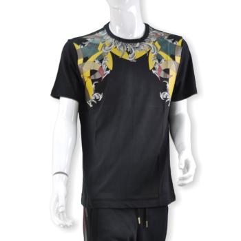 男士休闲范思哲t恤, Versace | VERSACE 拼色男士T恤 V800648-VJ00188-V7008商品图片 满$100享9.5折, 满折