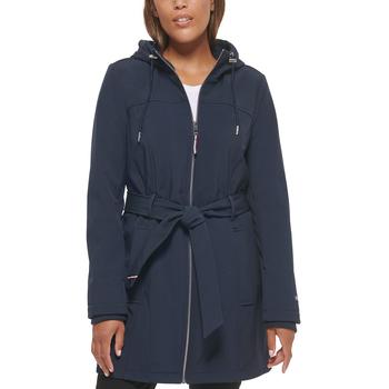 商品Tommy Hilfiger | Women's Hooded Belted Raincoat,商家Macy's,价格¥723图片