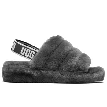 推荐UGG Women's Fluff Yeah Slide - Charcoal商品