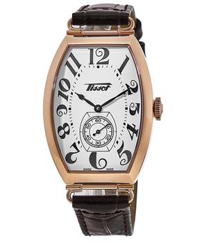 美国手表机械, Tissot | Tissot Heritage Porto Mechanical Gold Tone Leather Strap Men's Watch T128.505.36.012.00商品图片 7.4折