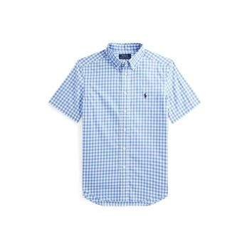 Ralph Lauren | Big Boys Gingham Poplin Short Sleeve Shirt,商家Macy's,价格¥227