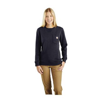 推荐Women's Relaxed Fit Clarksburg Crewneck Pocket Sweatshirt商品