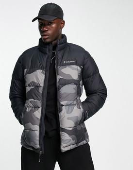 Columbia | Columbia Pike Lake puffer jacket in black camo商品图片,