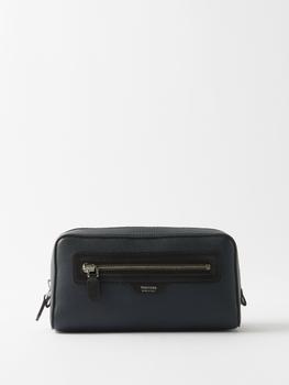 商品Tom Ford | Foiled-logo grained-leather washbag,商家MATCHESFASHION,价格¥6697图片