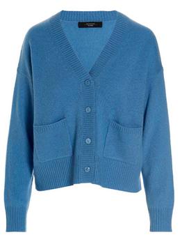 max mara weekend好用吗, Weekend Max Mara | Weekend Max Mara V-Neck Buttoned Cardigan商品图片 