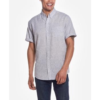 Weatherproof Vintage | Men's Linen Blend Short Sleeve Button Down Shirt商品图片,3.4折