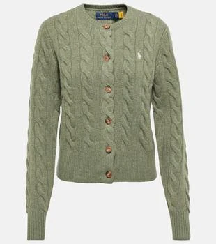 Ralph Lauren | 绞花针织羊毛混纺开衫,商家MyTheresa CN,价格¥2205