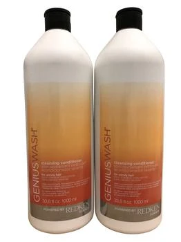 推荐Redken Genius Wash Cleansing Conditioner Unruly Hair DUO 33.8 OZ Each商品
