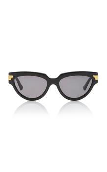 推荐Bottega Veneta - Women's Cat-Eye Acetate Sunglasses - Black - OS - Moda Operandi商品