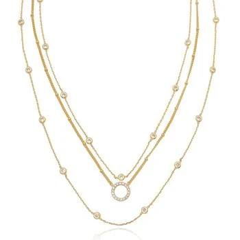 Ettika Jewelry | Monroe Crystal Strand Layered Necklace ONE SIZE ONLY,商家Verishop,价格¥532